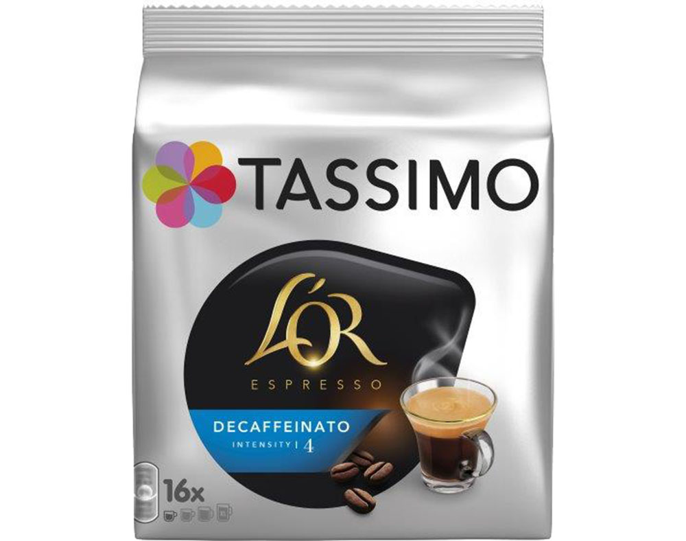 CÁPSULAS TASSIMO L'OR CAFÉ EXPRESSO DESCAFEINADO 16UN