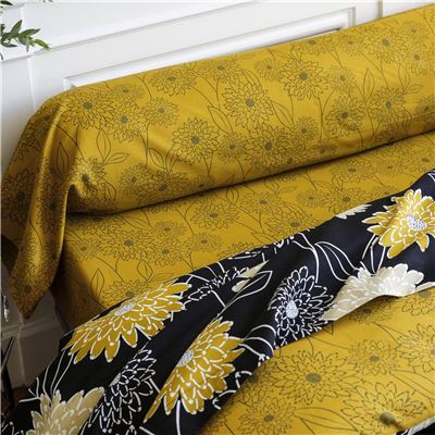Linge de lit motif fleurs - BECQUET CRÉATION