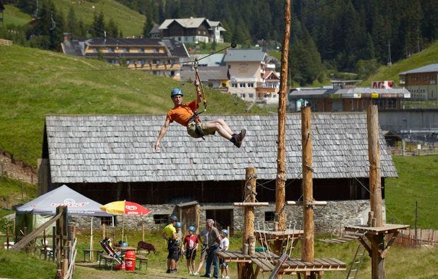 Hochseilgarten Innerkrems als Geschenkidee