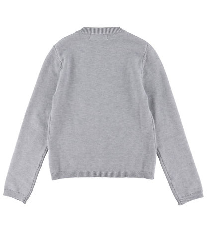 Hound Cardigan - Strick - One Knopf - Light Grey Melange