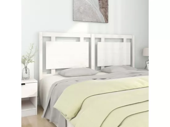 Tête de lit Blanc 165,5x4x100 cm Bois massif de pin