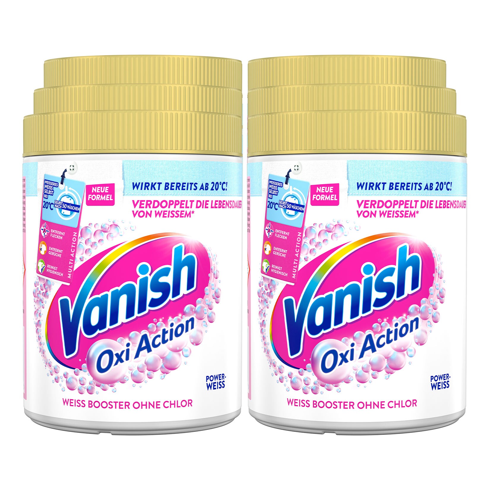 Vanish Oxi Action Powerweiss 550 g, 6er Pack