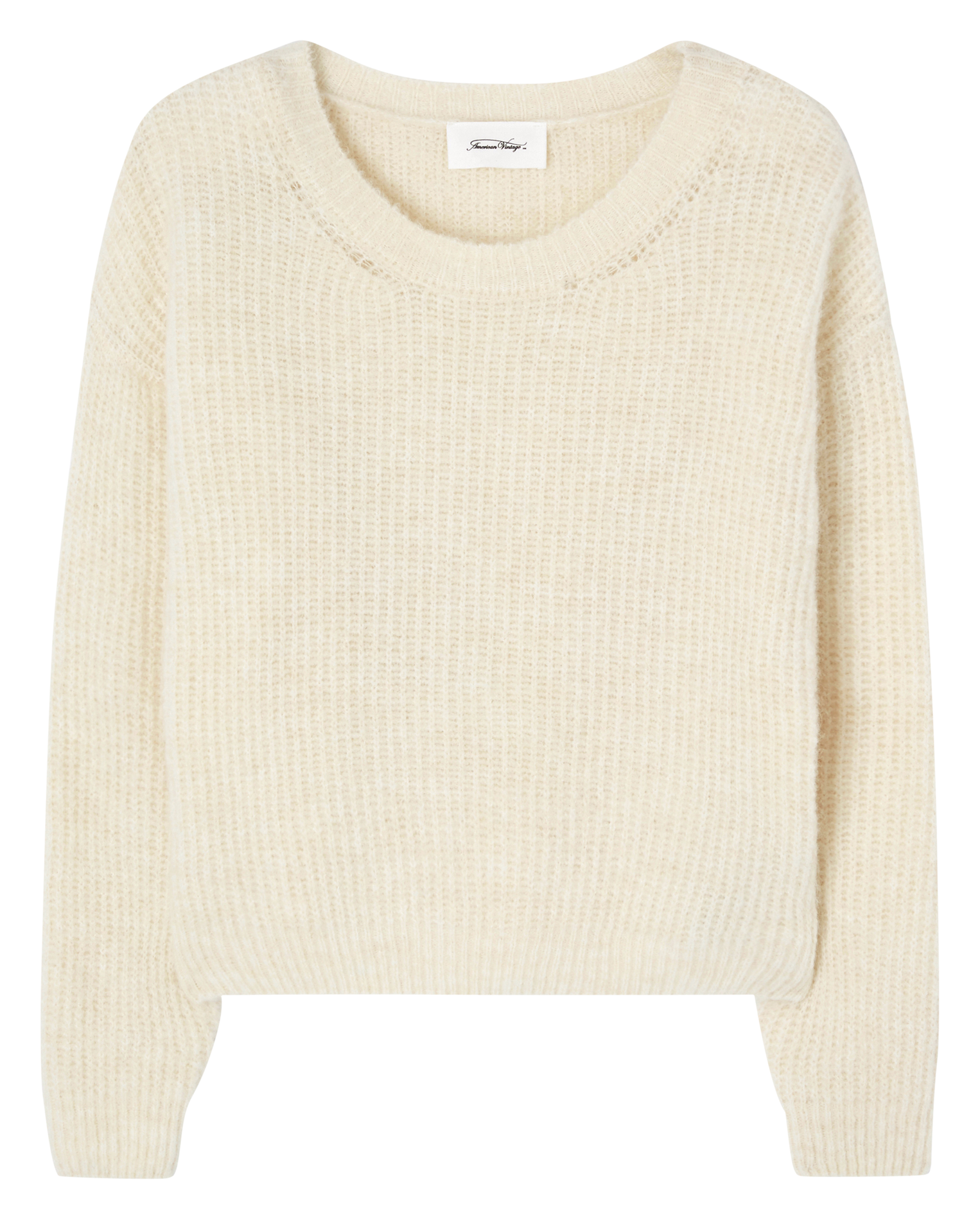 EAST - Pull col rond en laine mélangée | Beige