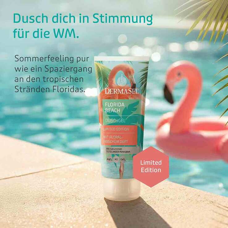 Dermasel Totes Meer Duschgel Florida Beach lim.Ed., 100 ml