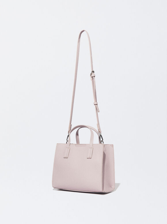 Bolsa de compras com bolsa removível - Violeta