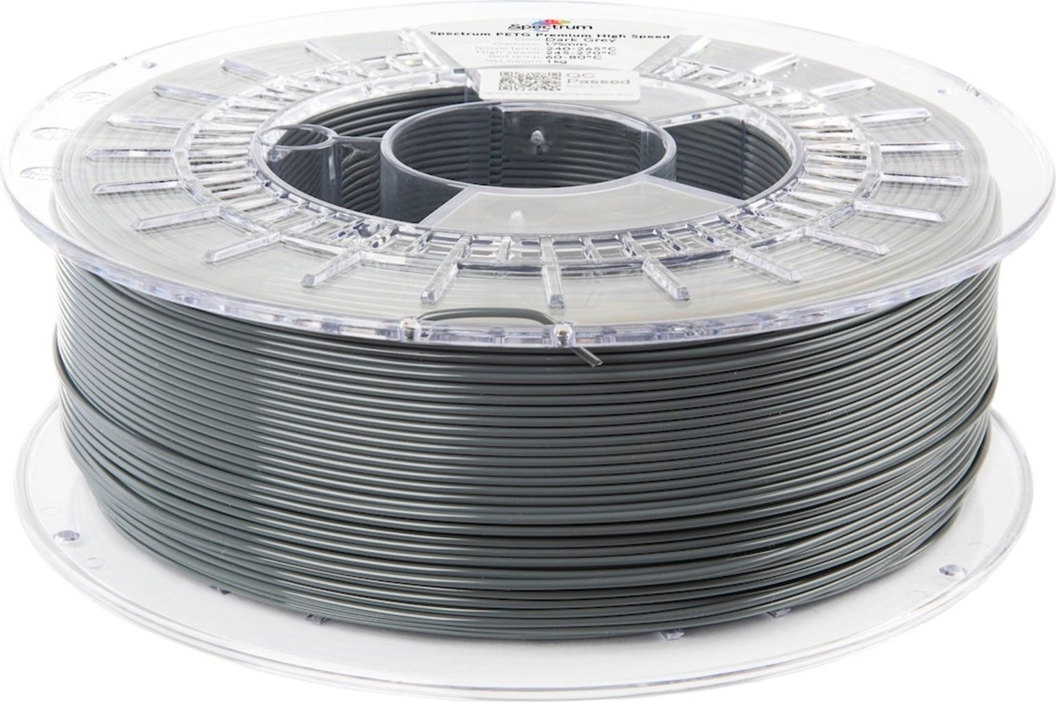 Spectrum  PETG Premium High Speed Dark Grey, 1,75 mm / 1000 g    Der Turbo für den 3D Druck in Dark Grey