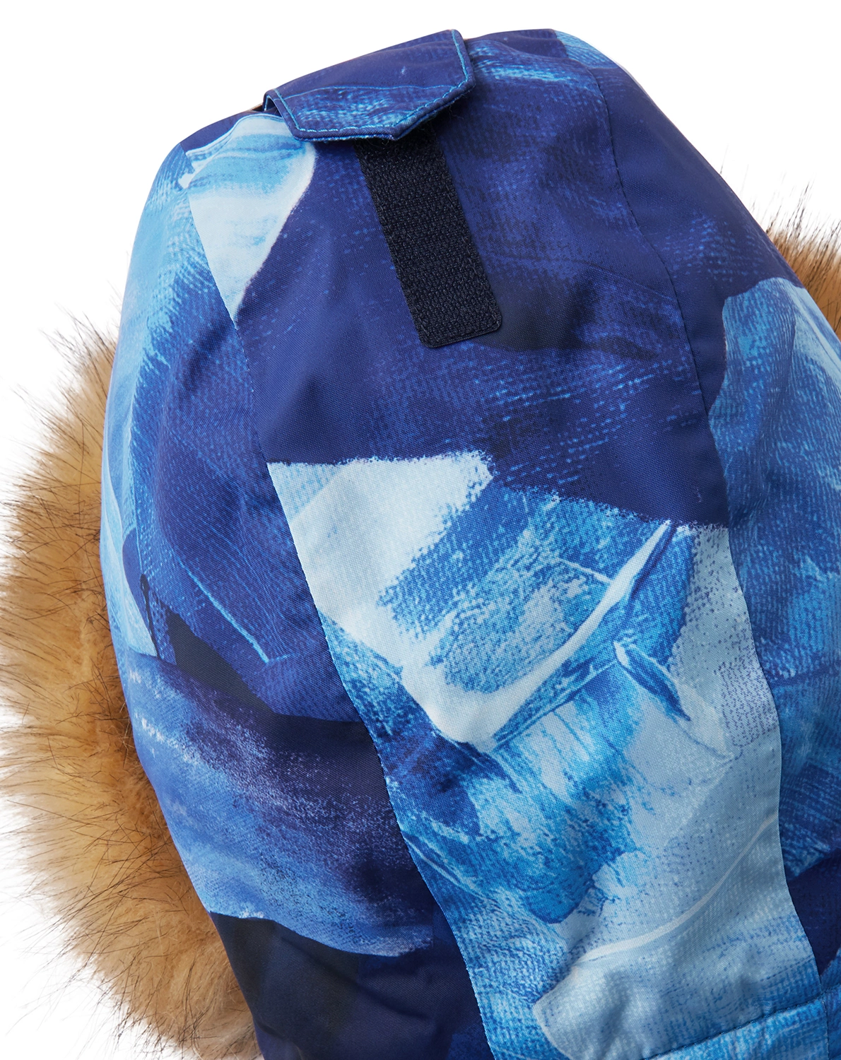 Winterjacke MUSKO mit Kunstfellbesatz in cool blue