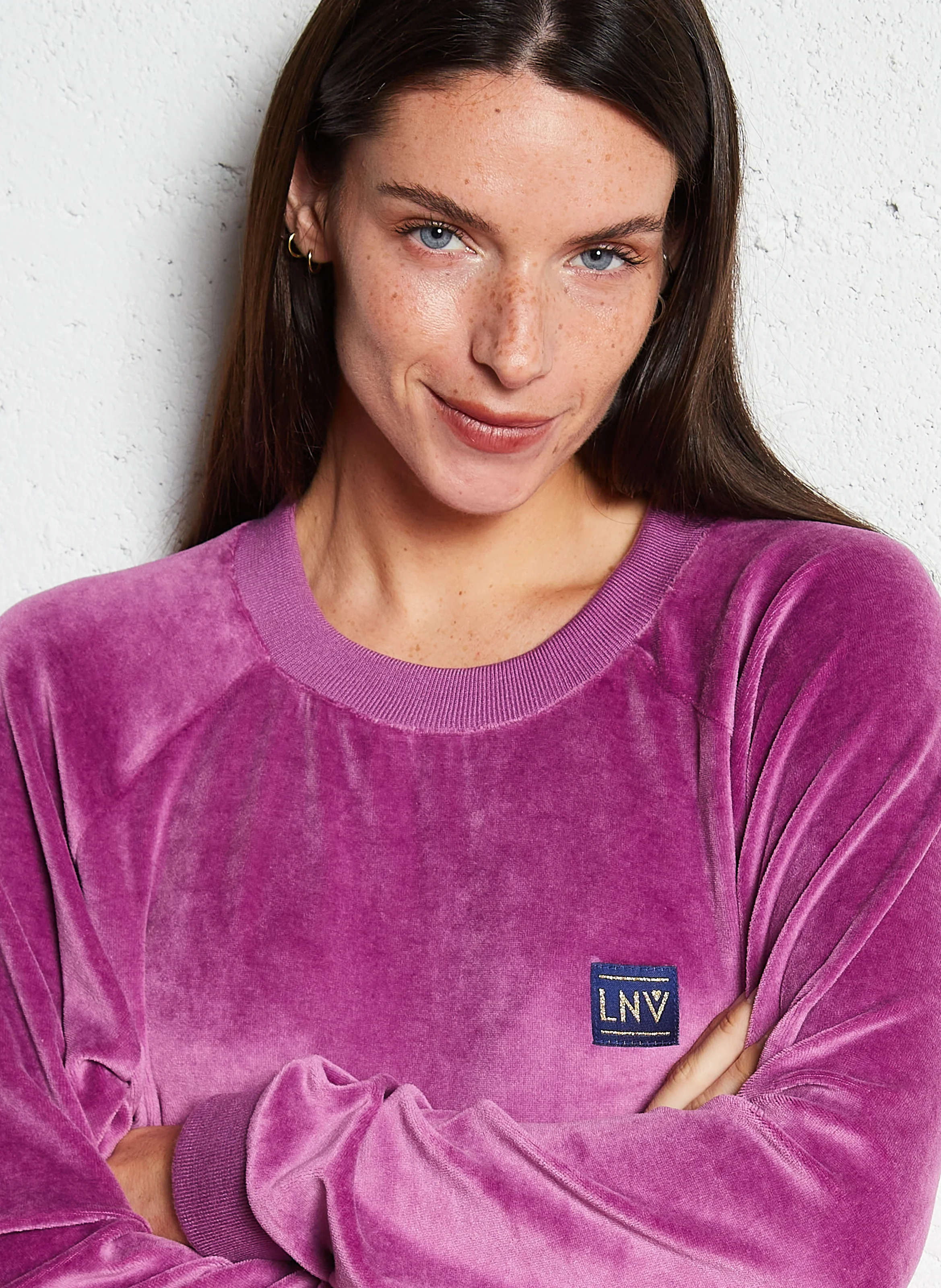 COME - Sweat oversize en coton mélangé | Violet