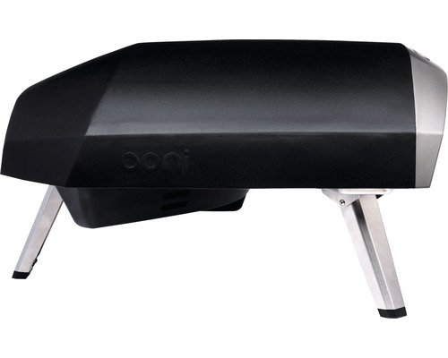 Ooni Koda 12 Gaspizzaoven 62 x 39 cm RVS Zilver/Zwart Compact met warmteregelaar en One-Touch Gasontsteking