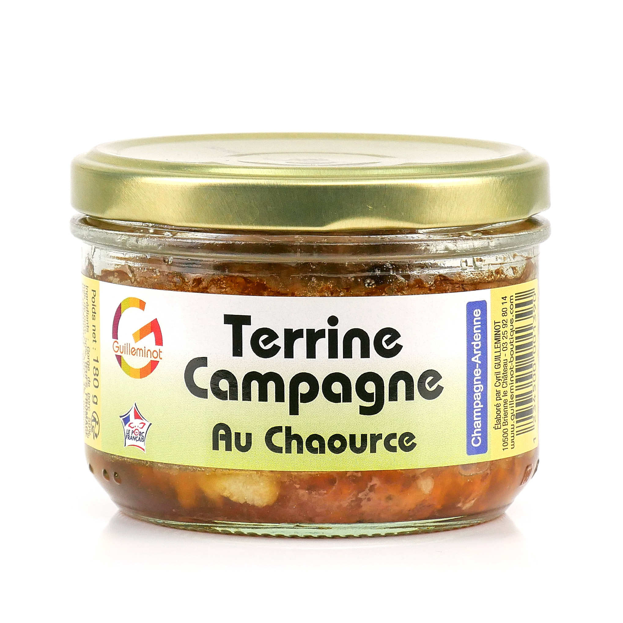 Terrine de campagne au Chaource AOC