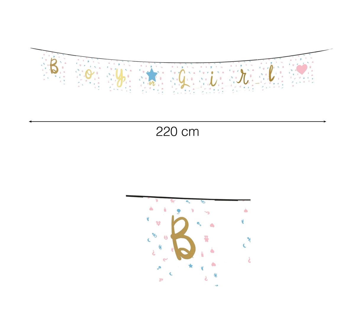 Gender Reveal Slinger 2,2m