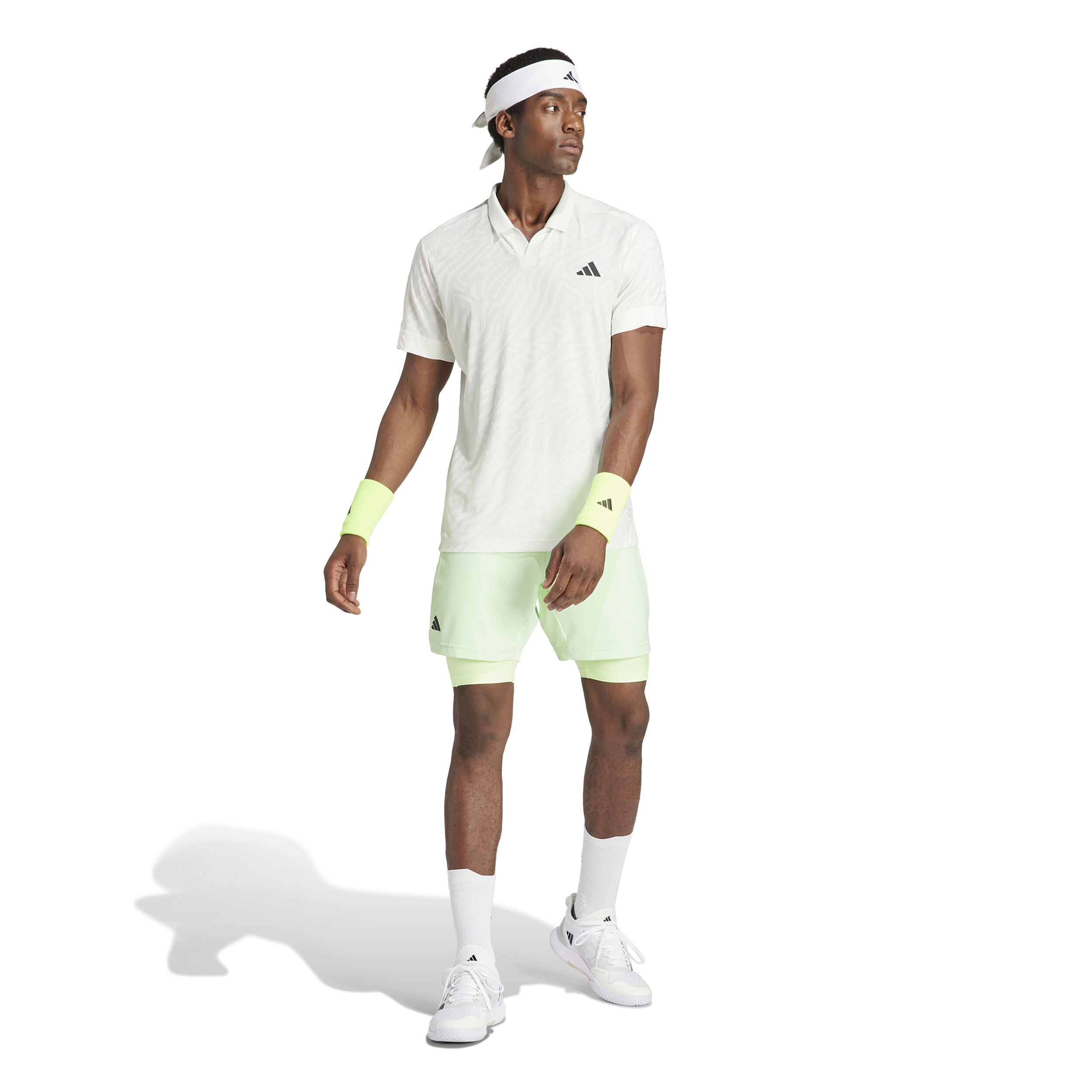 adidas Set With Tight 7in Shorts Hommes - Vert Clair