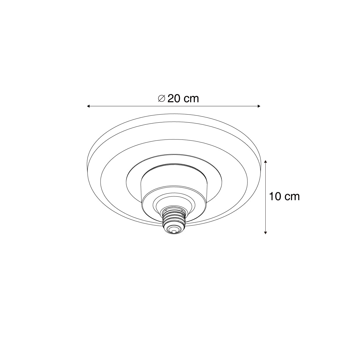 LUEDD E27 LED lamp deco helder 6W 430 lm 3000K