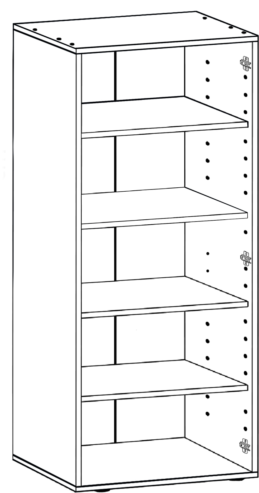 Mehrzweckschrank VANDOL l - Sonoma Eiche - 70 cm breit