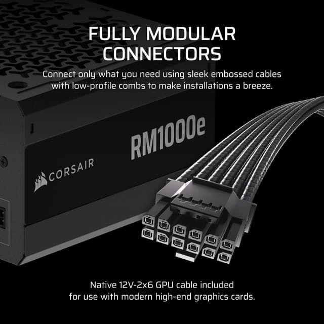 Corsair RM1000e strømforsyning