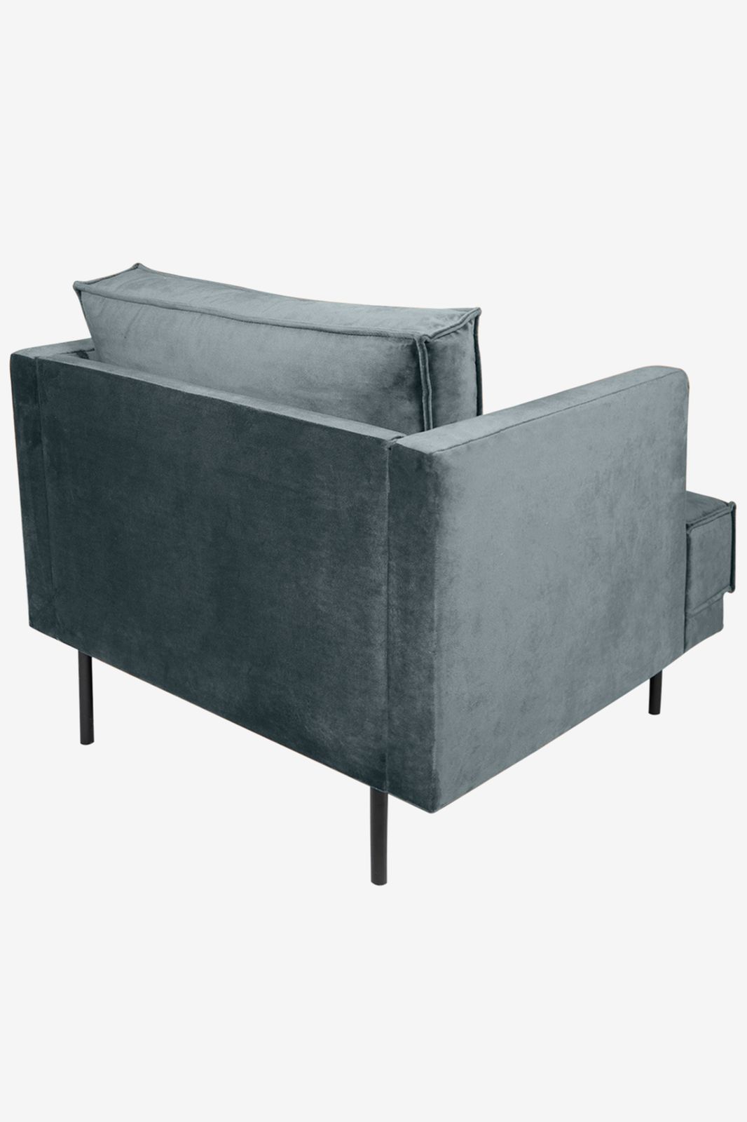 The Duchess velvet loveseat grijs