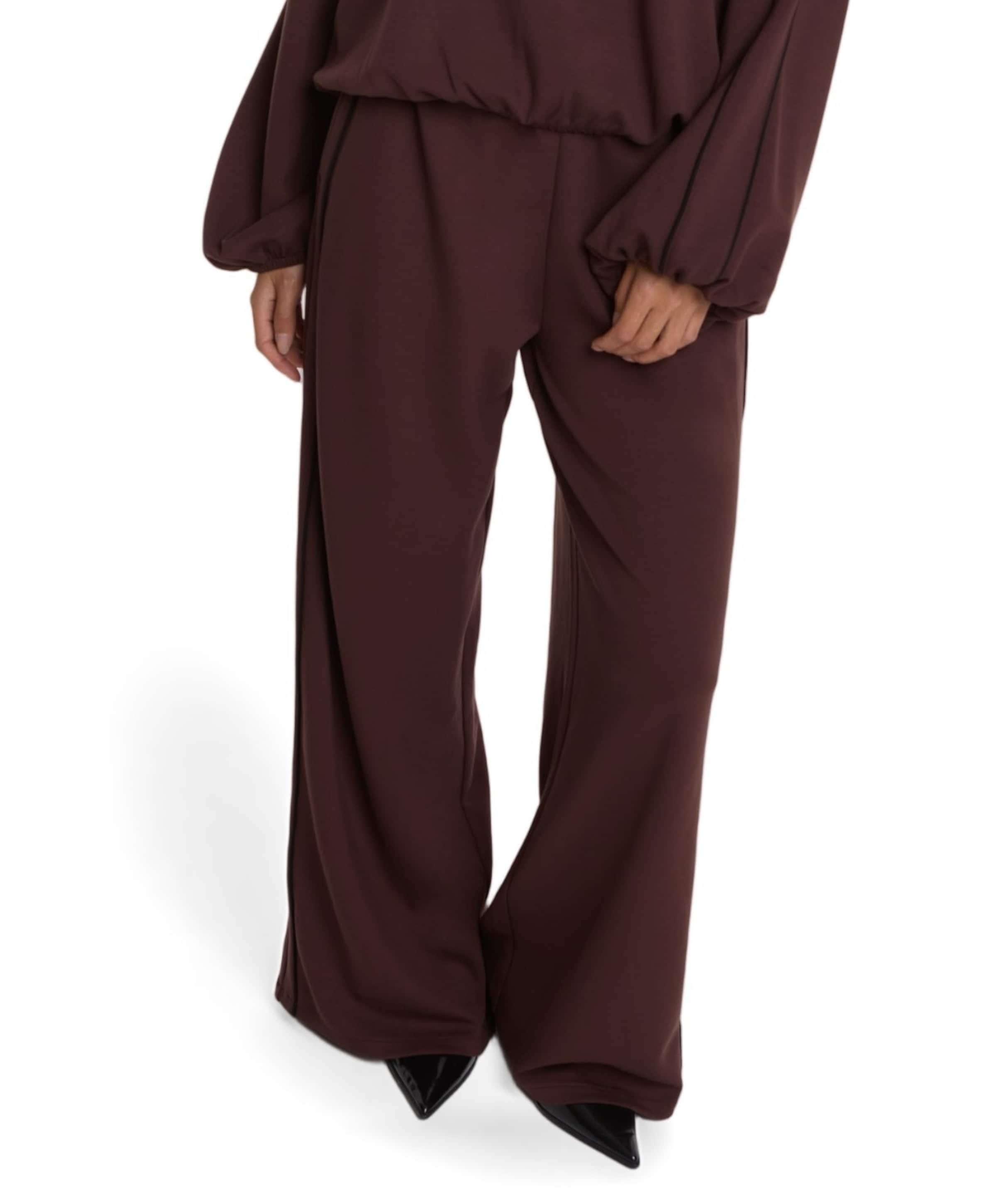 Alix The Label PIPING dames broek bruin