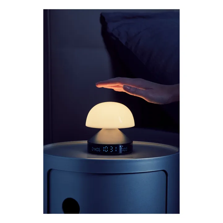 Lexon Lampe réveil simulateur d'aube Mina Sunrise | Gris métal