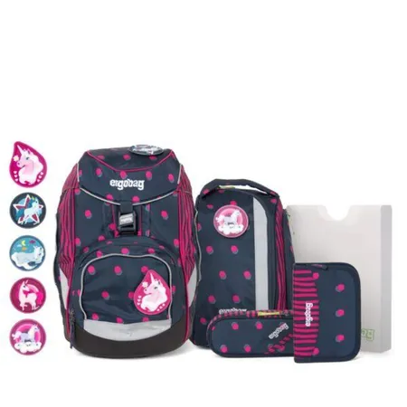 ergobag PACK Schulrucksack-Set Schubi DuBär, 6-teilig