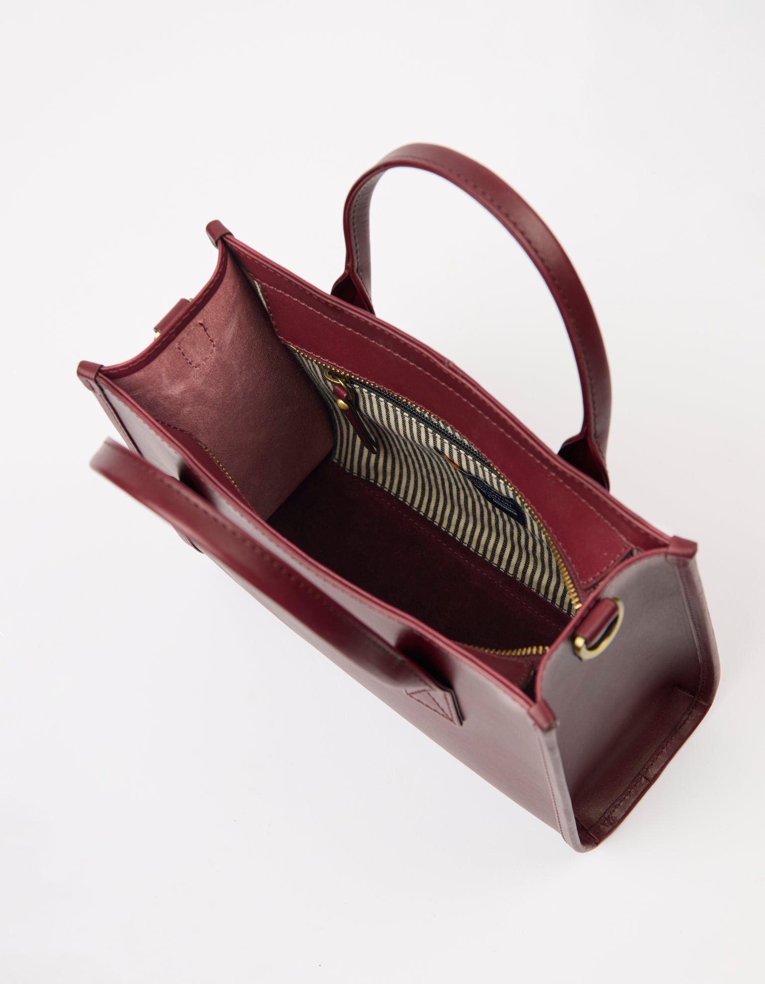 Jackie Midi   Leather Strap - Dark Cherry Classic Leather