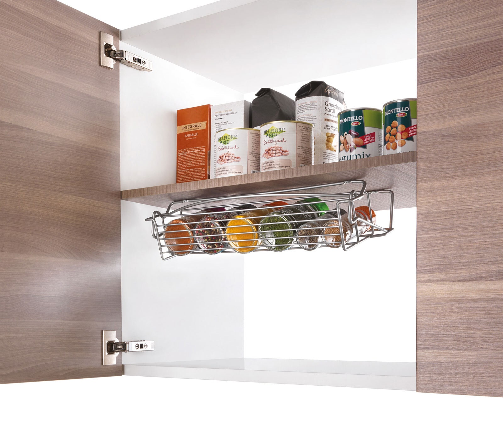 metaltex Gewürzregal SPICESWING klappbar 39x8x14 cm silberfarbig Polytherm®