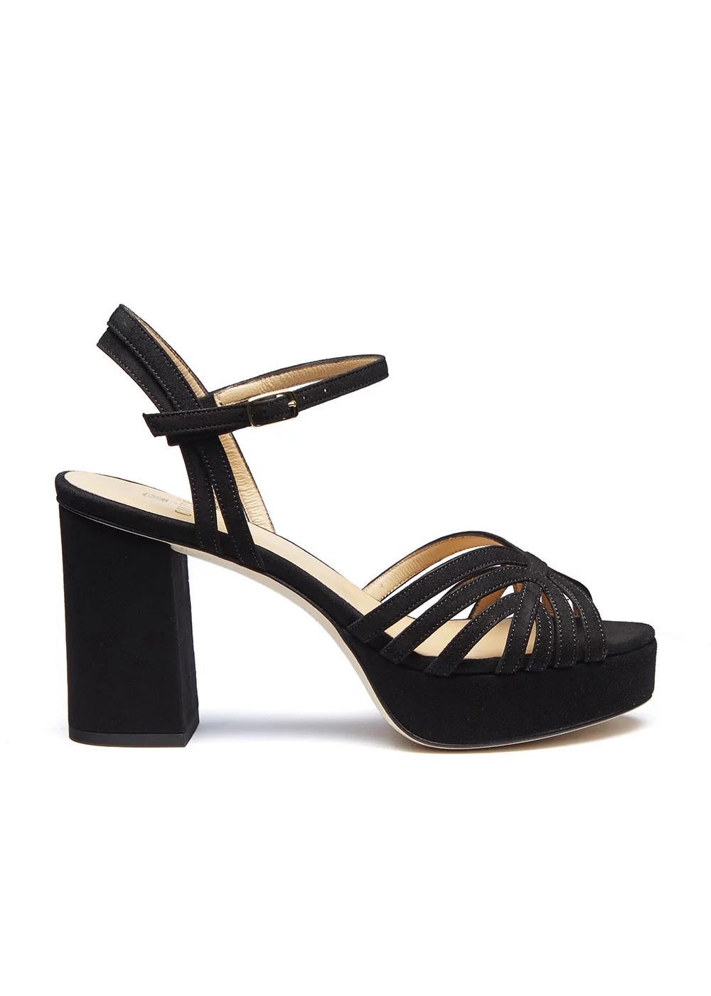 SANDALE FILIPPA VELOURS NOIR