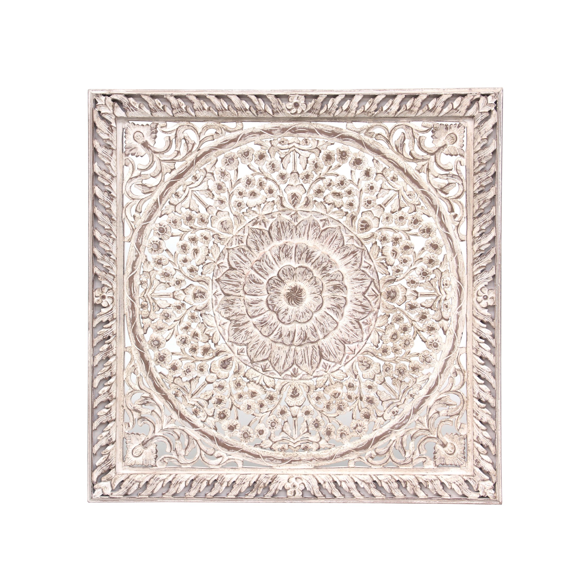 Wandpanel 'De Clerque', weiß, H 120 cm, B 120 cm, T 4 cm von fischer's lagerhaus