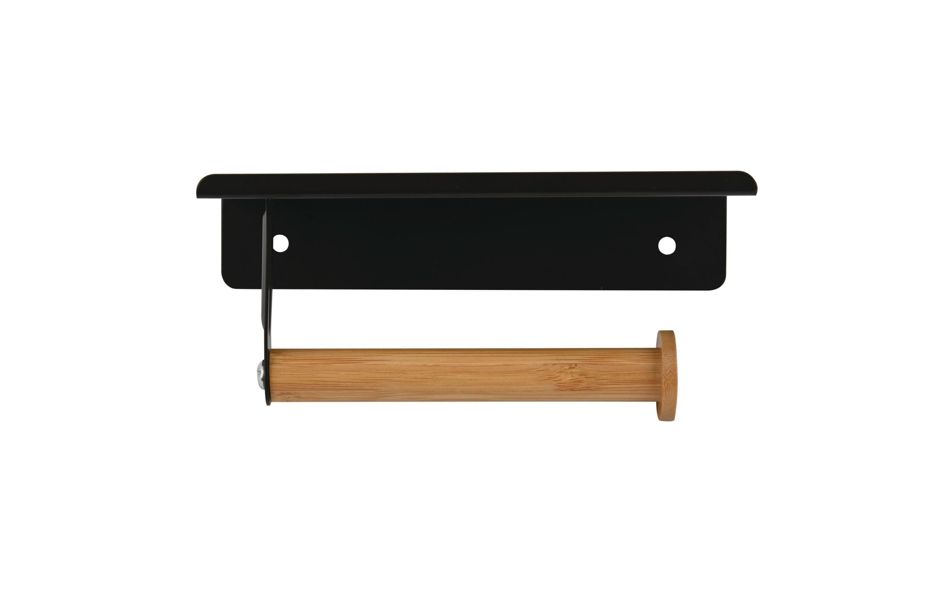 Toilettenpapierhalterung Tarek matt, SchwarzWC-Rollenhalter