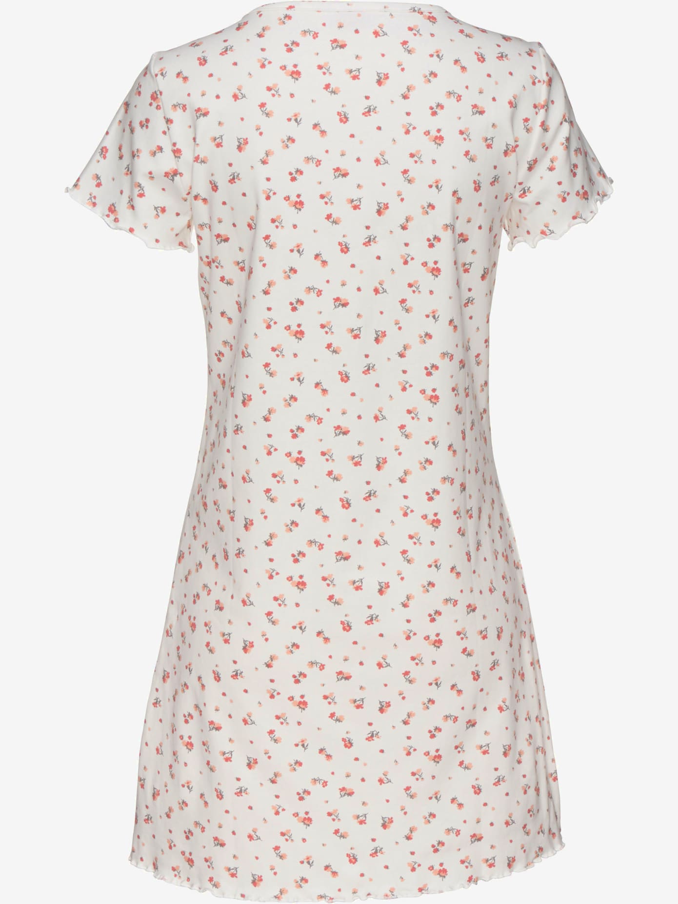 Chemise de nuit courte avec ourlet babylock