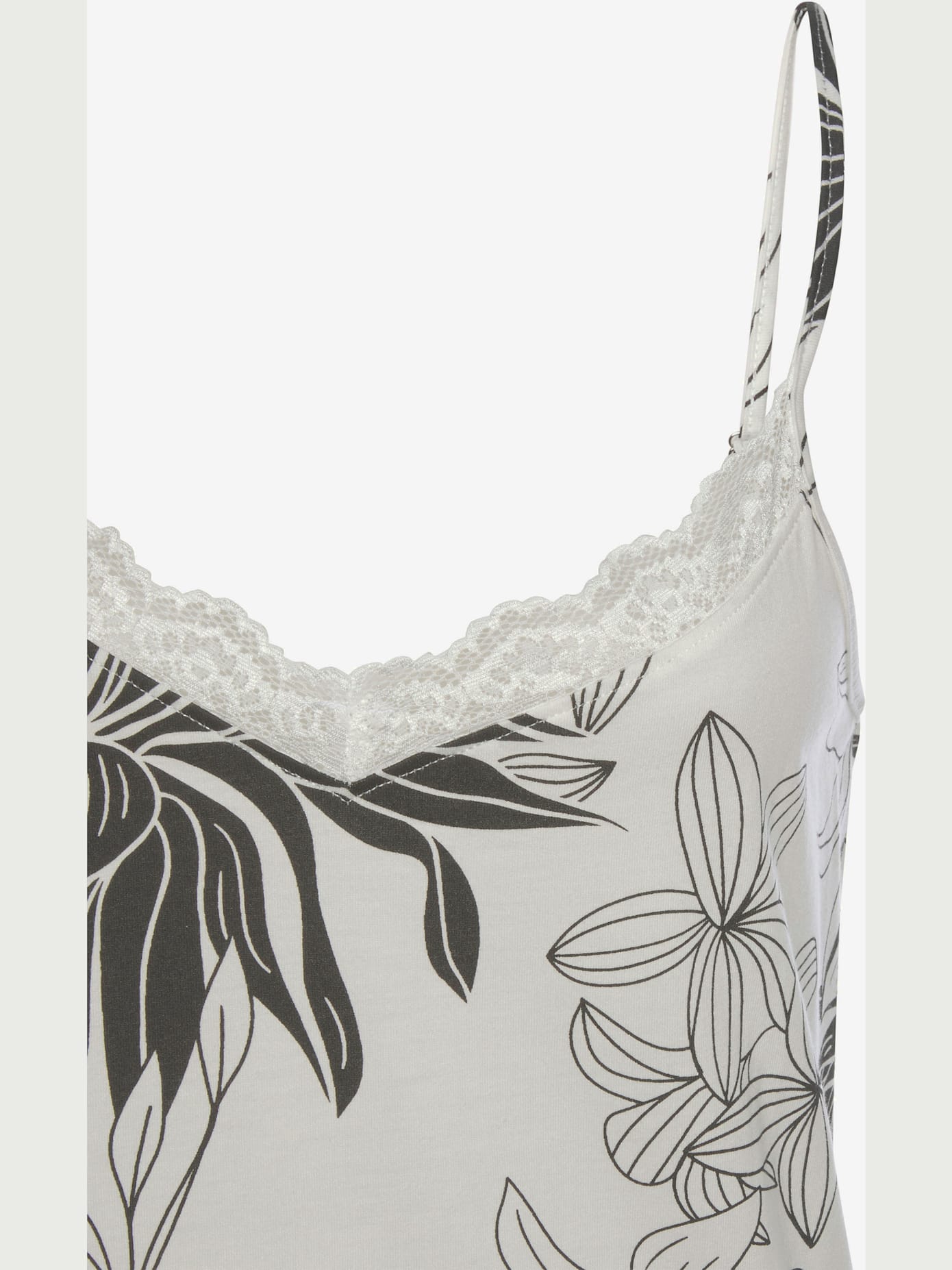 Déshabillé court à motif floral