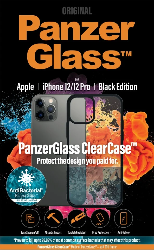PanzerGlass™ - ClearCase Apple iPhone 12 - 12 Pro - Sort