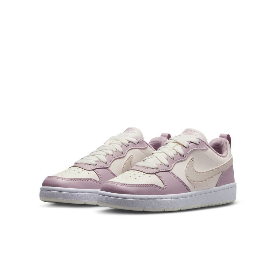 Nike Court Borough Low Recraft - Blanc Cassé/Light Orewood Brown/Rose Enfant