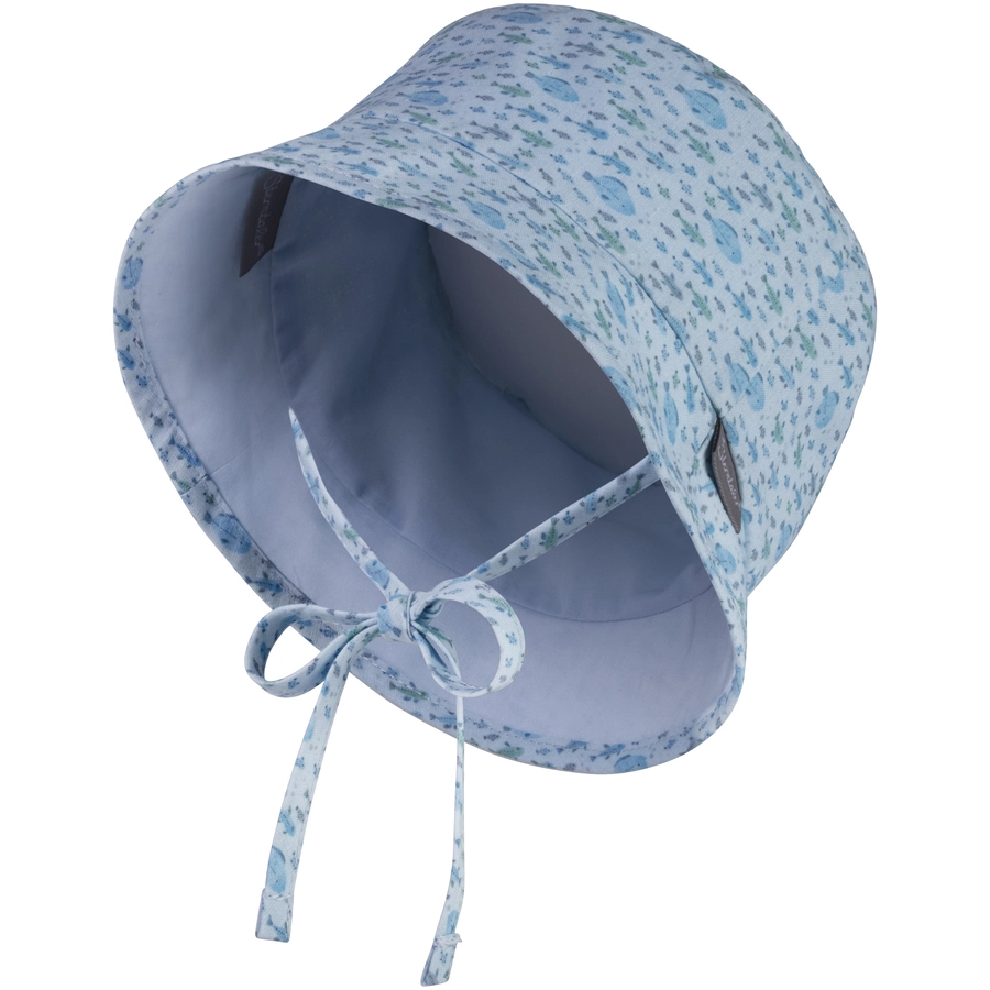 Sterntaler Wendefischerhut Fische hellblau