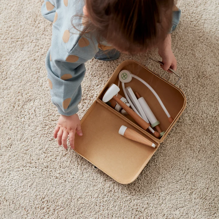 Kids Concept - Kid's Hub Arztkoffer mit Zubehör, weiss (8er-Set)