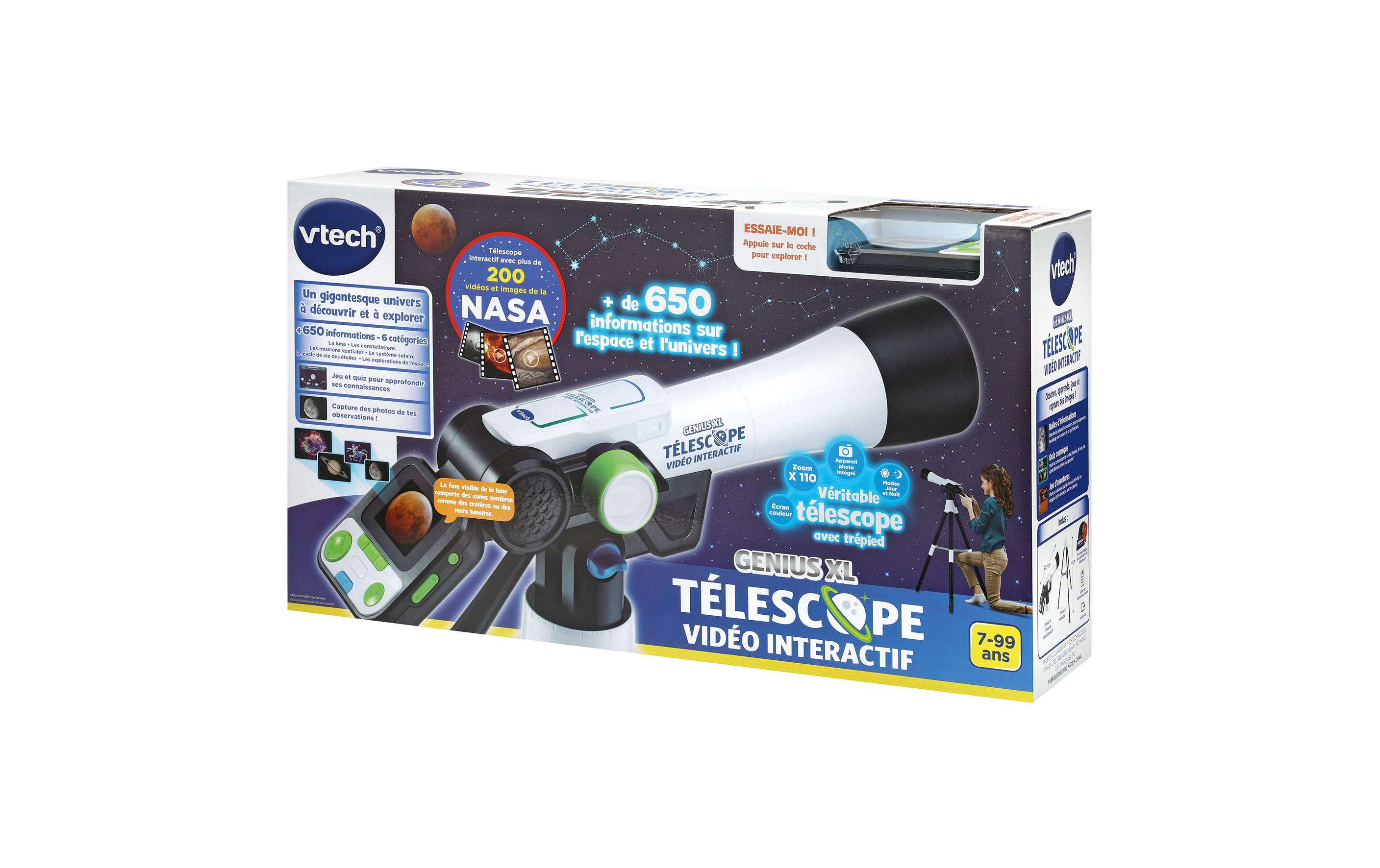 Genius XL Téléscope Vidéo interactif -FR-<br>Digitales Teleskop auf Stativ inklusive NASA-Inhalten und Sammelkarten