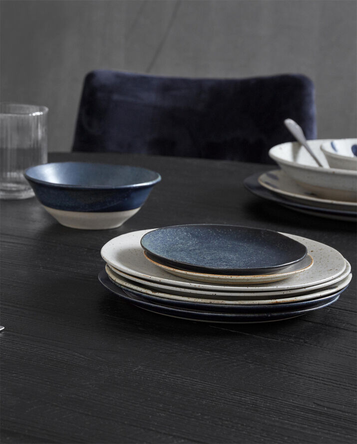 Nordal GRAINY saucer/cake plate, dark blue