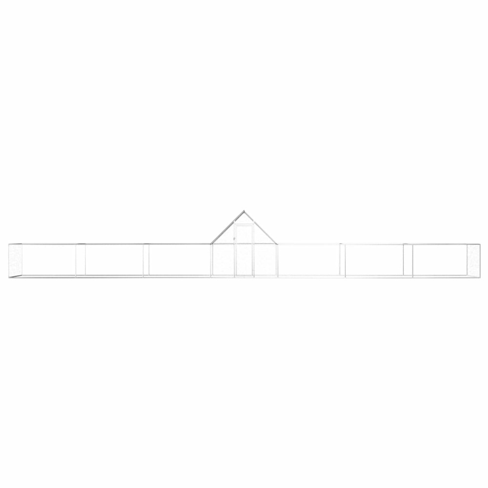Poulailler 14 x 2 x 2 m acier galvanisé