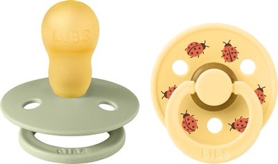 BIBS Studio Colour Ladybug Smokk 2-Pakk Lateks Str 3, Sage