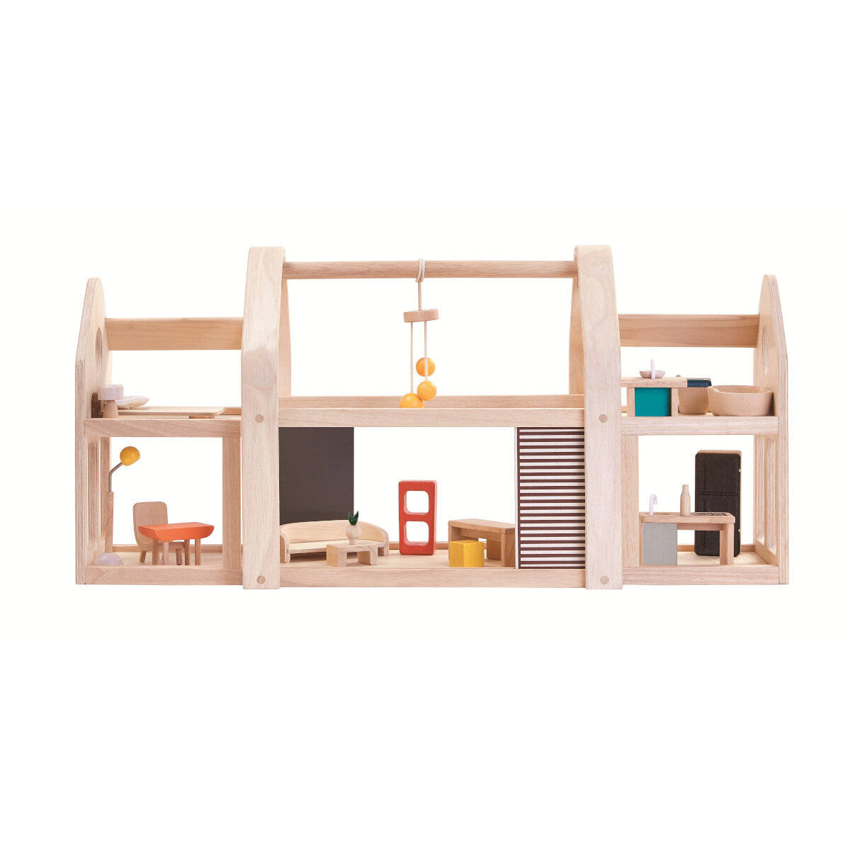 PlanToys PlanToys Slide N Go Puppenhaus inkl Möbel