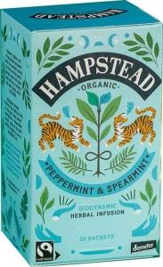 Hampstead Tea Bio Pfefferminze & Grüne Minze Beutel, 20 Stück