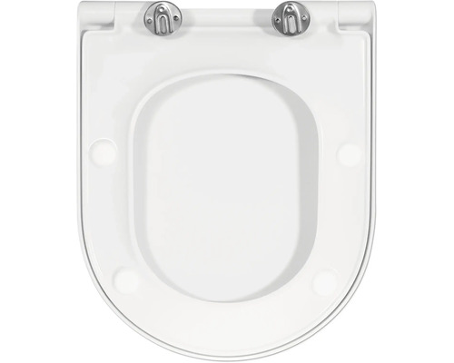 Jungborn spoelrandloze toiletcombinatie FLORIEL/ONE 64 wit met toiletzitting en softclose-mechanisme