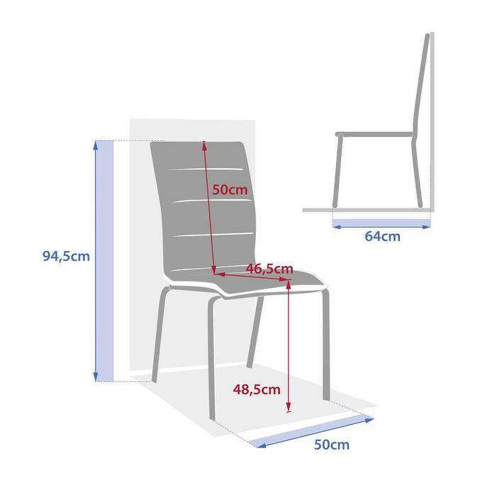Chaise de jardin empilable DIESE Ivoire & Argile