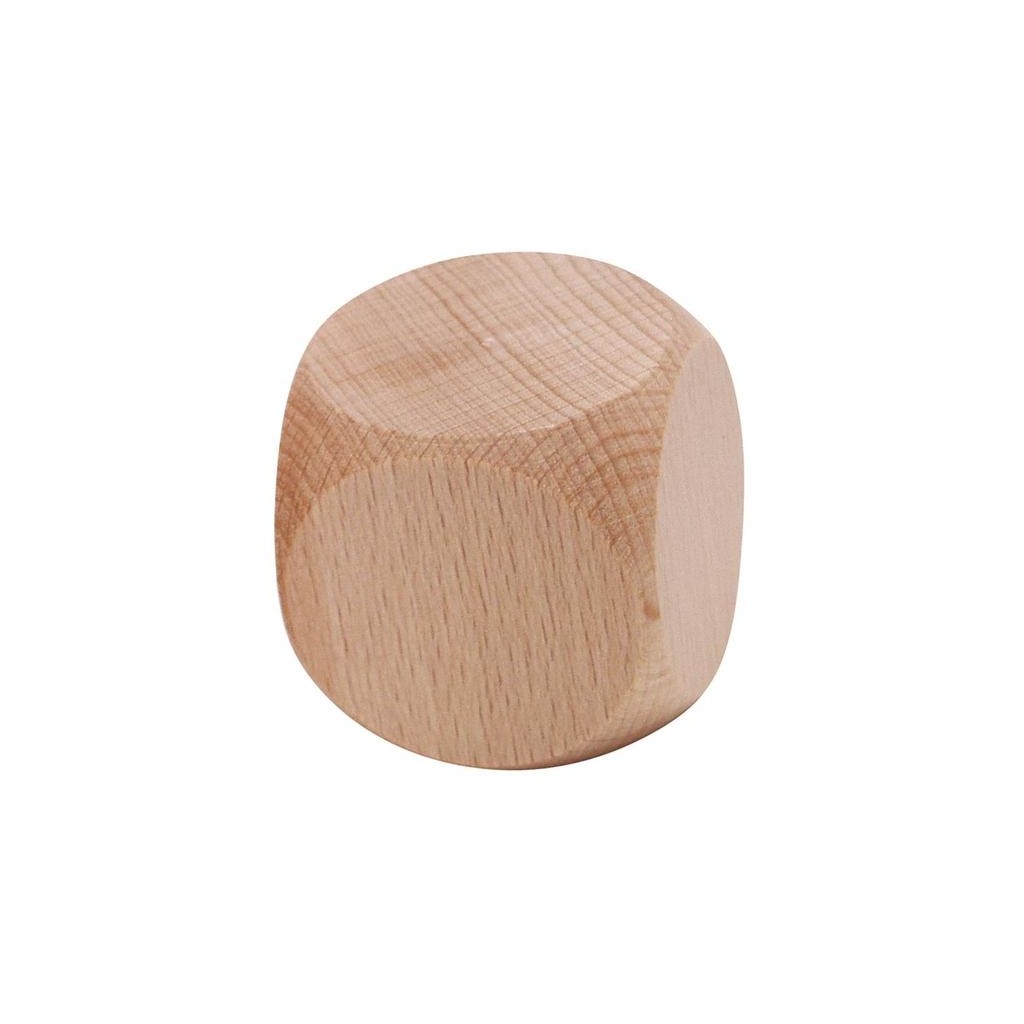 Dé vierge bois 3cm