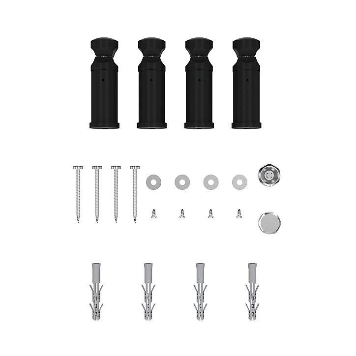 Sèche-serviettes eau chaude plat Flomasta noir 609W