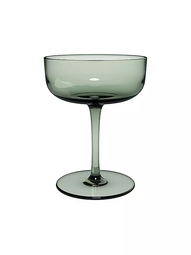 LIKE BY VILLEROY & BOCH Like Glass Sektschale / Dessertschale Set 2tlg 12x9cm Sage grün