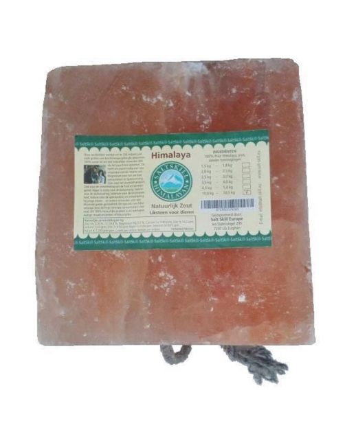 Salt Skill Himalaya Liksteen - Voedingssupplement - 17x17x17 cm Lichtroze 10-11 Kg