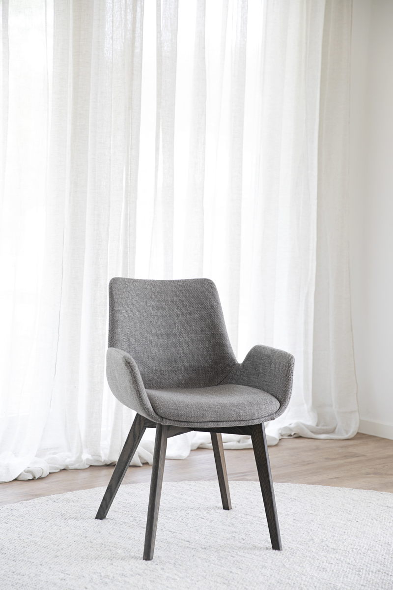 Eetkamerstoel Drimsdale gestoffeerd Beige