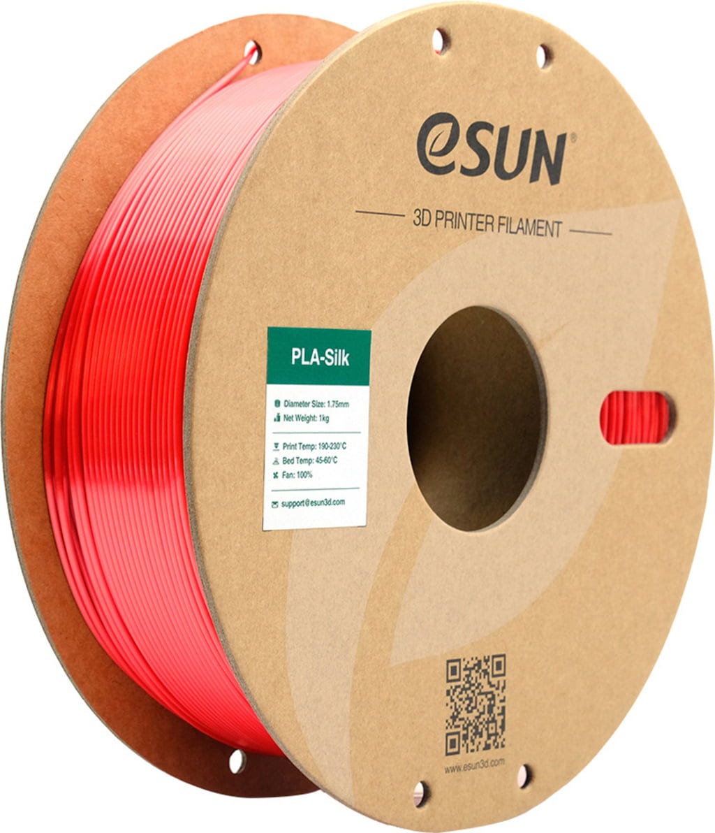 eSUN  PLA-Silk Red, 1,75 mm / 1000 g    PLA mit glänzender, seidenmatter Textur