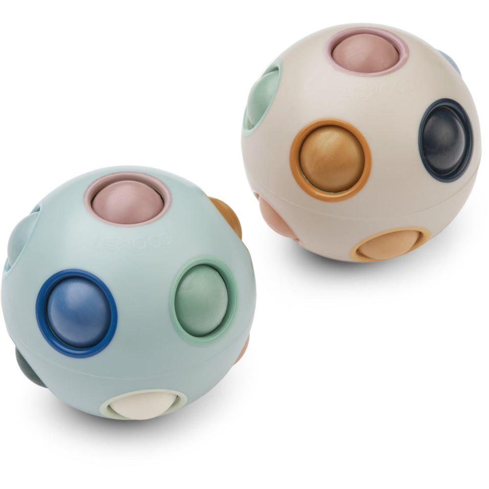 Køb LIEWOOD Ice Blue Multi Mix Solene Puslespil Bold 2-Pak
