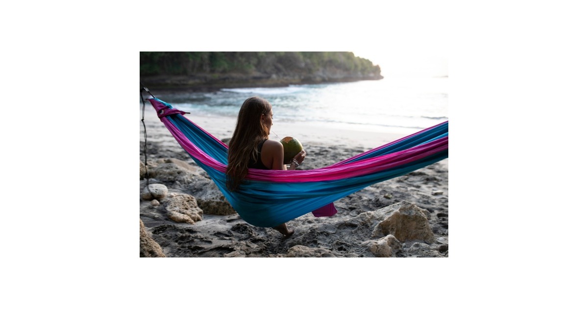Ticket to the MoonKing Size hangmat Aqua / Pink  (Blauw/roze, TMK1521)